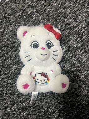 Sanrio x Care Bears Hello Kitty Plush Loves Cheer Bear 10-inch Special Edition